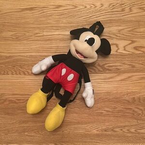 Mickey Mouse Plush backpack - Black, Red, Yellow